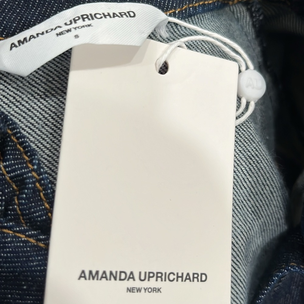 Amanda Uprichard Alcott Denim Dress In Indigo Sz Small - Picture 8 of 8